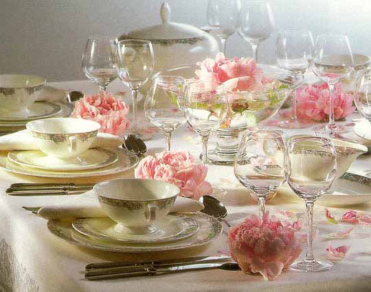 Свадебный стол и его сервировка