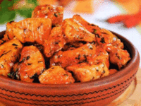 Мясо индейки в соусе из абрикосов