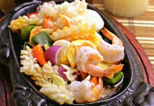 Приготовление ассорти из морепродуктов