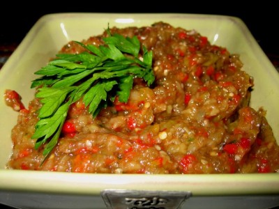 Как сделать быстро баклажанную икру