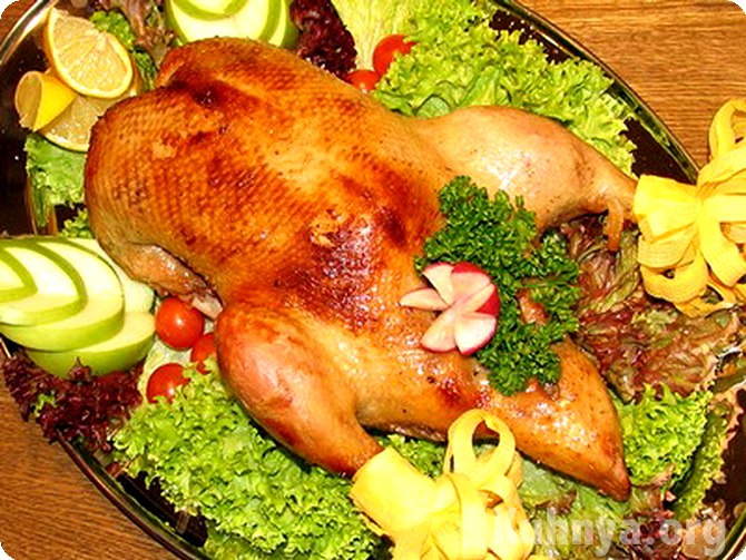 Как приготовить курицу фаршированную яблоками