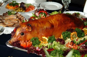 Молочный поросёнок целиком