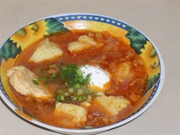 Борщ полтавский с галушками