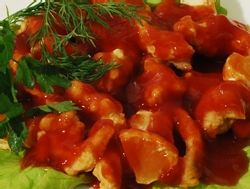 Свинина в мандариновом соусе