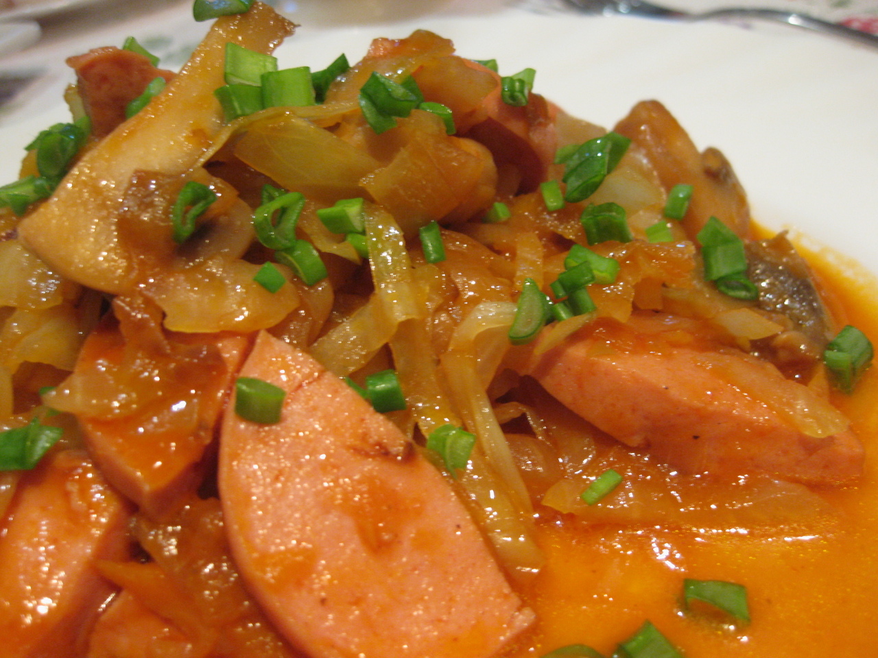 Тушеная картошка с капустой