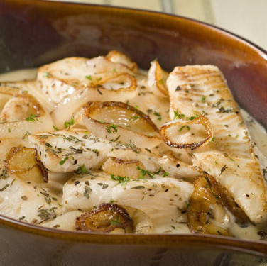 Рыба в сметанном соусе