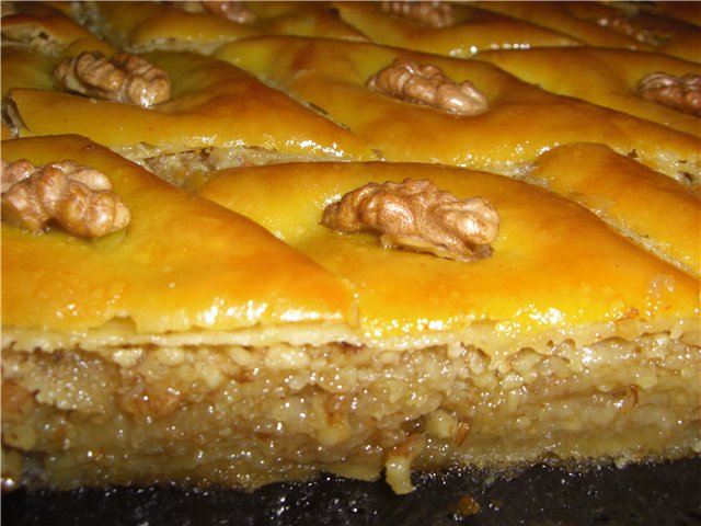 Рецепт приготовления сладкой пахлавы